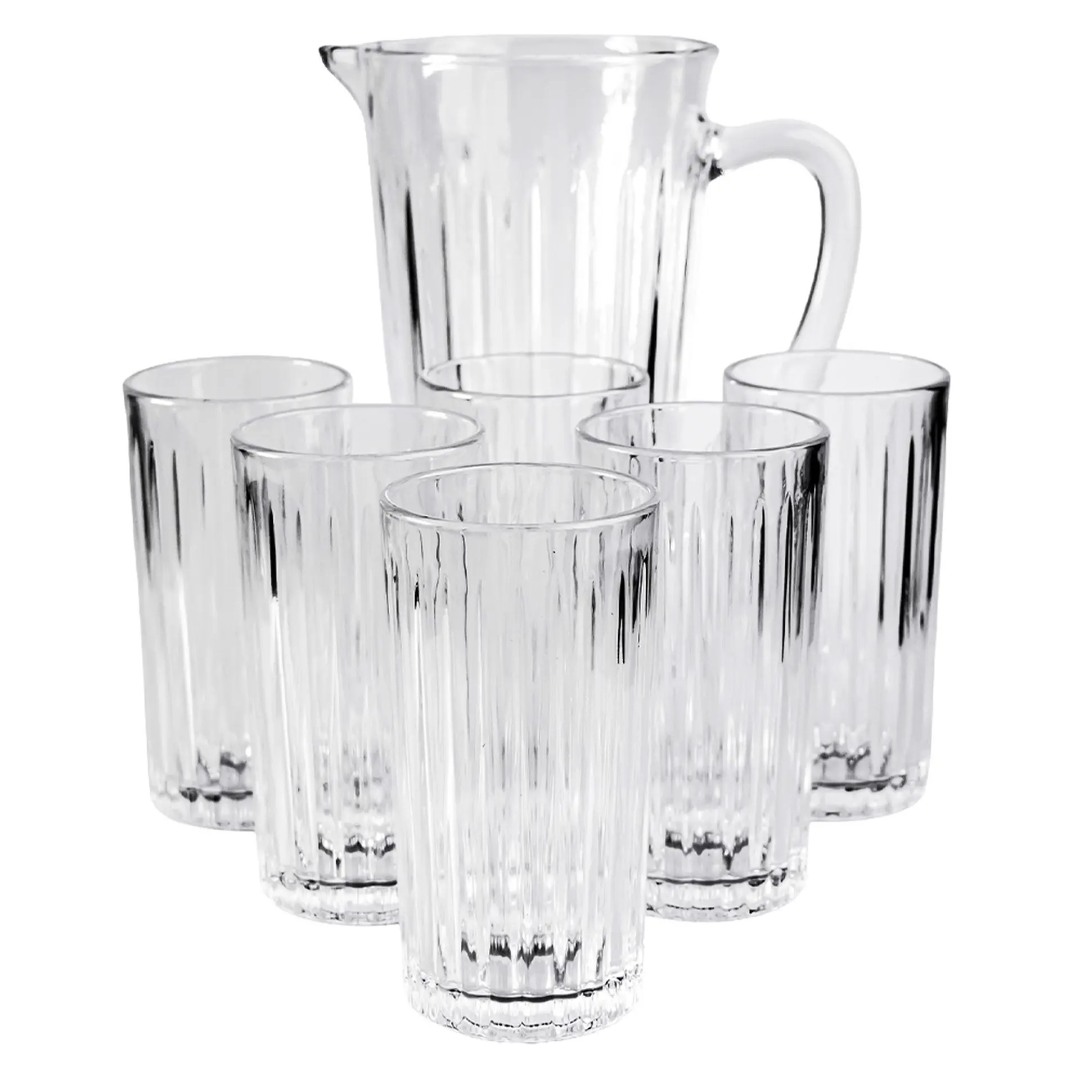 Conjunto Jarra 1L + 6 Copos 320ml Essential Mark Blank